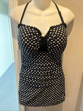 Profile By Gottex Plus One Piece Swimsuit Bandeau Swimwear Bathing Suit New 16